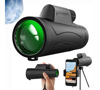 10x50 Monocular Telescope for Adults, Waterproof High Definition Monocular Telescope BAK4 Prism & FMC Lens with Smartphone Holder & Tripod for Hunting Hiking Camping Sightseeing Concert