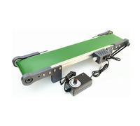 10x50CM Desktop Conveyor Belt 116 RPM Forward/Reverse Motion Max Speed 7.6cm/s Ideal for Packaging Assembly Line Efficient Loading Rail System