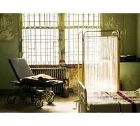 10x6.5FT (3x2m) Abandoned Hospital Bed And Screen Photography Backdrop