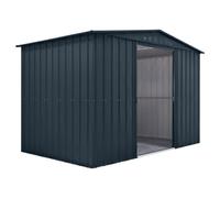 Mercia Globel 10 x 6 Apex Grey Metal Shed, Grey
