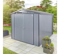 10x6 Hex Living Alton Apex Metal Shed in Anthracite Grey