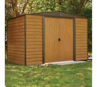 10x6 Rowlinson Woodvale Metal Shed - 10 x 6 Rowlinson Woodvale Metal Shed with Floor