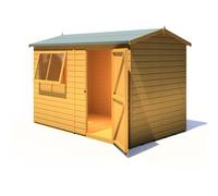10x6 Shire Lewis Premium Shed with Door in Right Side in shiplap