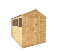 10x6 Wooden Garden Shed Shiplap Apex with Windows Storage Shed 10ft 6ft