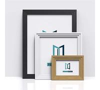10X8 Black Picture Frame, Verona Range Step Profile Photo Poster Frame, Shatterproof Styrene, Hang or Stand Portrait Landscape