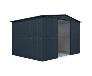 10x8 Globel Apex Metal Shed in Grey