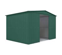 Mercia Globel 10 x 8 Apex Green Metal Shed, Green