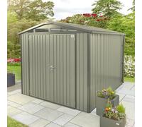 10x8 Hex Living Alton Apex Metal Shed in Sage Green