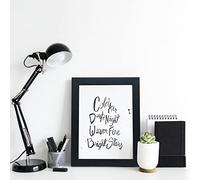 10x8 inch Black MDF Picture Frame - Wall Mountable & Tabletop Display | Photo Frame | Poster Frame for Home or Office Decor