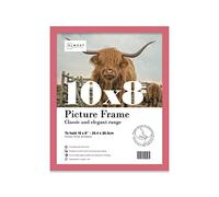 10x8 Inch Pink Photo Frame Wall Mountable and Freestanding Picture Frame Standard Photograph Size, 10" X 8" (25 X 20cm)