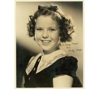 10X8 INCHES SHIRLEY TEMPLE AUTOGRAPH GLOSSY PHOTO PRINT