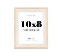10x8" Oak Picture Frame - Rustic Wood Industrial Effect Photo Frame for Wall Display, Ideal for Posters, Prints & Home Décor, Wall Hooks and Kickstand, 32mm Edge - 1 Pack
