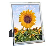 10x8 Photo Frame Glass Picture Frames Family Portrait Landscape Wedding Frame for Display on the Wall Tabletop & Home Decoration Silver D