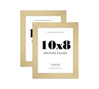 10x8 Picture Frame, Display 10x8 Pictures (25.4 x 20.3cm) Picture Frame for wall Display - Gold - 2 Pack