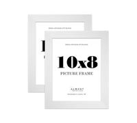 10x8 Picture Frame, Display 10x8 Pictures (25.4 x 20.3cm) Picture Frame for wall Display - White - 2 Pack