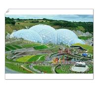 10x8 Print of The Humid Tropics biome at the Eden Project, a huge global garden with large (1139323)