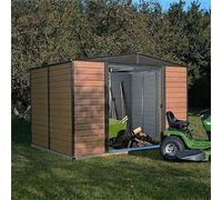 10x8 Rowlinson Woodvale Metal Shed - 10 x 8 Rowlinson Woodvale Metal Shed with Floor and Installation on customers prepared base