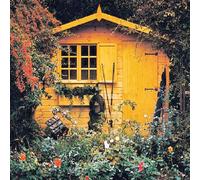 10x8 Shire Gold Security Cabin Summerhouse in Shiplap Tongue and Groove - Door on right