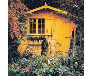 10x8 Shire Gold Security Cabin Summerhouse in Shiplap Tongue and Groove - Door on right