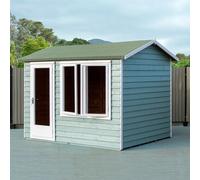 Shire Melrose Home Office 10 ft x 8 ft, Brown