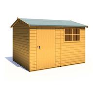 10x8 Shire Suffolk Premium Shed in Shiplap Tongue and Groove - Door on left