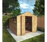 Mercia Overlap Apex Apex Value Shed - 10 x 8ft, Brown
