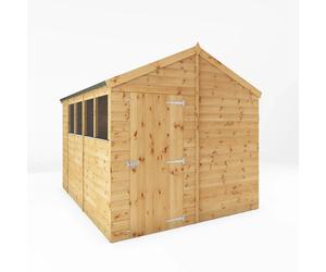 10x8 Wooden Garden Shed Shiplap Apex Storage Shed with Windows
