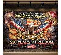 10X8ft 250 Years America Backdrop, Patriotic USA Flag and Fireworks Photography Background, 250th Anniversary USA Theme 4th of July Independence Day Party Decoration Photo Booth Wall Decor Banner