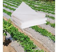 10x8m Heavy Duty Waterproof Clear Polythene Sheeting 80Micron Thick Plastic Cover for Greenhouse Polytunnel Farming Painting Resistant to Dust and Floor Spills