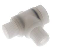 10x8mm & G1/2'' PVDF Elbow Compression Fitting with Male Threads with Banjo Bolt 10 bar