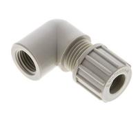 10x8mm & G1/4'' PP Elbow Compression Fitting with Female Threads 10 bar