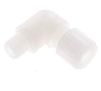 10x8mm & G1/4'' PVDF Elbow Compression Fitting with Male Threads 10 bar