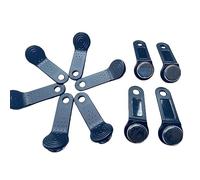 10xIbutton Keyfob DS1990A TM1990A-F5 Serial Number iButton I-Button Key IB Tag CardWaterproof RFID TAG (Black)