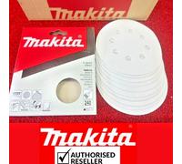 10 X Makita 320 Grit 125mm 5" Orbital Sander Discs Backed Bo5031 Bo5030