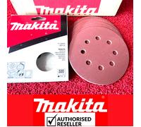 10 X Makita 320 Grit 125mm 5" Orbital Sander Discs Backed Bo5031 Bo5030