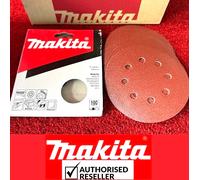 10xMakita 150mm Orbital Sander Sanding Sheets For BO6030 BO6040 BO6050- 100 Grit
