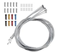10xUniversal Bicycle Shift Cables Set，Bike Brake Gear Shifter Cable Kit for Mountain Road Bike Repair for Mountain Road Bike/Bicycle 1.2 mm 2.1m