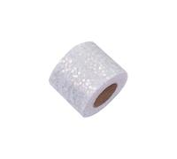 10Yards Glitter Tulle Fabric Roll 6CM,Sequin Netting Tulle Fabric,Sparkle White Tulle Roll,for DIY Devoration,Gift Wrapping,Bows Making
