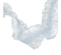 10Yards Pleated Ruffle Organza Ribbon, Light Blue