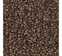 11/0 Cylinder Seed Beads - Matte Met Dk Bronze - DB0322 5 Grams L
