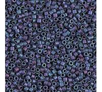 11/0 Miyuki DELICA Seed Beads Rocailles, Matte Metallic Violet Gold Iris (DB1054), Glass, Japan (5 Grams)