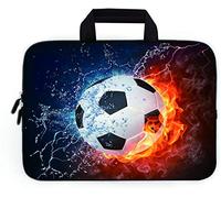11" 11.6" 12" 12.1" 12.5" inch Laptop Carrying Bag Chromebook Case Notebook Ultrabook Bag Tablet Cover Neoprene Fit Samsung Google Acer HP DELL Lenovo Asus (11 11.6 12.1 12.2 inch, Football Fire)