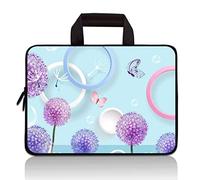11 11.6 12 12.1 12.5 inch Laptop Carrying Bag Chromebook Case Notebook Ultrabook Bag Tablet Cover Neoprene Sleeve Fit Apple MacBook Air Samsung Google Acer HP DELL Lenovo Asus (Dandelion&Butterfly)
