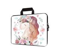 11" 11.6" 12" 12.1" 12.5" inch Laptop Carrying Bag Chromebook Case Notebook Ultrabook Bag Tablet Cover Neoprene Sleeve Fit Apple MacBook Air Samsung Google Acer HP DELL Lenovo Asus (Pink Unicorn)
