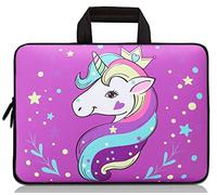 11 11.6 12 12.1 12.5 inch Laptop Carrying Bag Chromebook Case Notebook Ultrabook Bag Tablet Cover Neoprene Sleeve Fit Apple MacBook Air Samsung Acer HP DELL Lenovo Asus(Purple Unicorn)