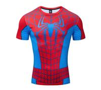 (11, 110) Marvel character Spider-Man pattern printed children's T-shirt, quick-drying, breathable, loose and casual children's clothing