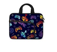 11 12 12.1 12.5 14 15 15.4 15.6 Inch Laptop Carrying Sleeve Case with Pockets,Soft Neoprene Computer Cover Handle Bag, Game, For 14" 15-15.6 Inch