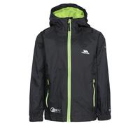Trespass Kids Jacket Qikpac - Waterproof, Breathable, School Raincoat, 2 Zip Pockets, Full Zip, Adjustable Hood, Storm Flap, Ventilated Back, Lightweight, Packable