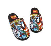 Marvel Avengers Comic Men's Slip-On House Shoes Loafers, black, 11/12 UK