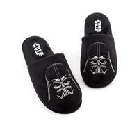 Star Wars Slippers For Men | Adults Dark Side Darth Vader House Shoes | Novelty Merchandise Gifts For Him | Memory Foam Polyester Slip On 11-12 UK
